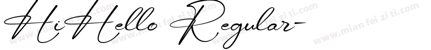 HiHello Regular字体转换